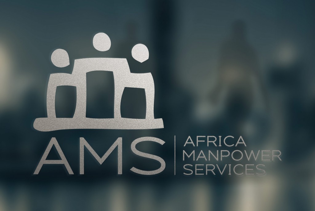 Identité visuelle et logo ressources humaines Africa Manpower Services - Congo Brazzaville Pointe Noire