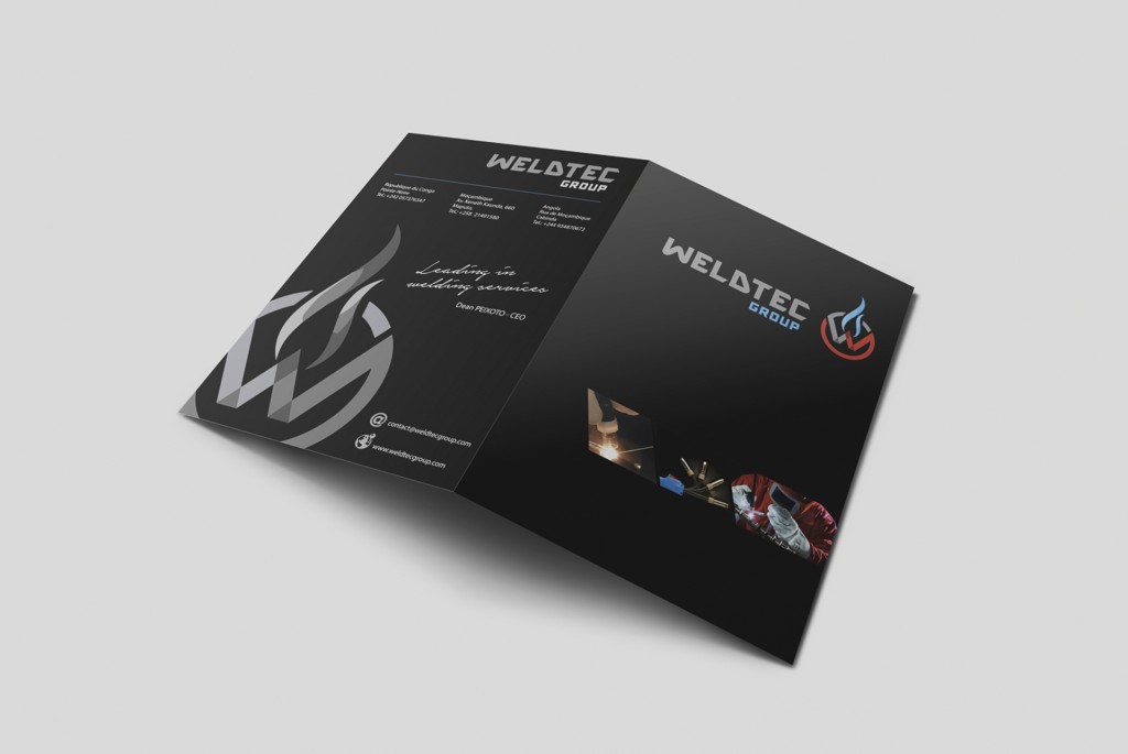 Création de la plaquette commerciale de WELDTEC GROUP - Agence LION